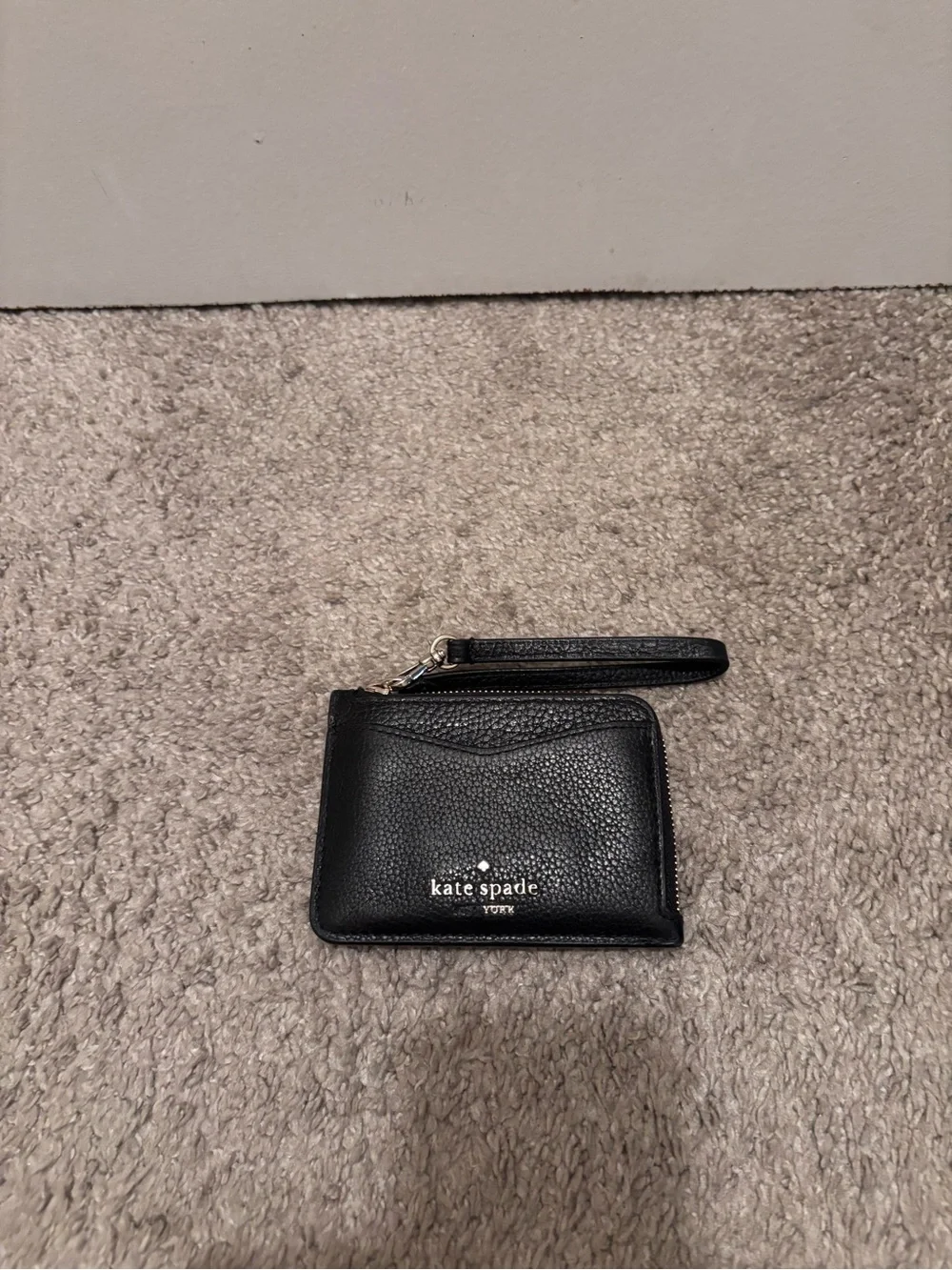 kate spade Leila Small Card Holder Wristlet - Black
